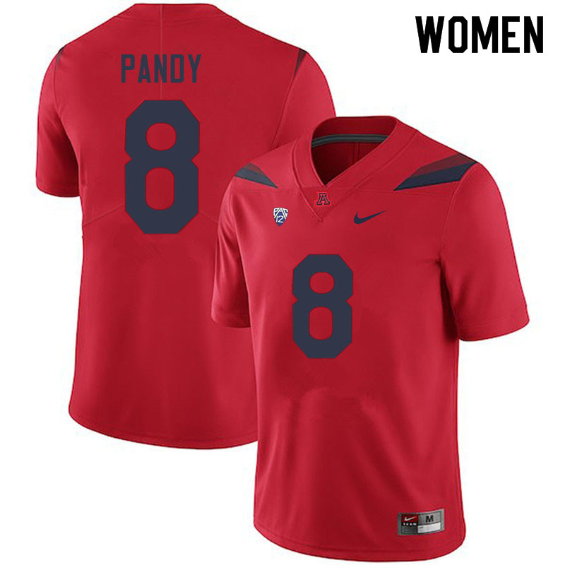 Women #8 Anthony Pandy Arizona Wildcats College Football Jerseys Sale-Red